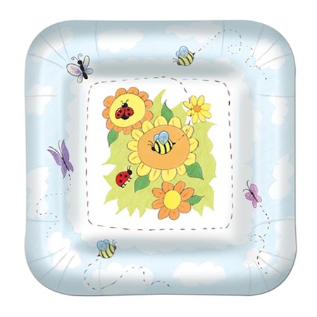 9" Garden Plates For Party Decorations, 12PK
